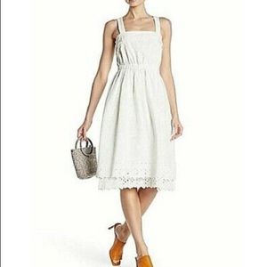 Madewell White Lace Sleeveless Midi Dress Size 00
